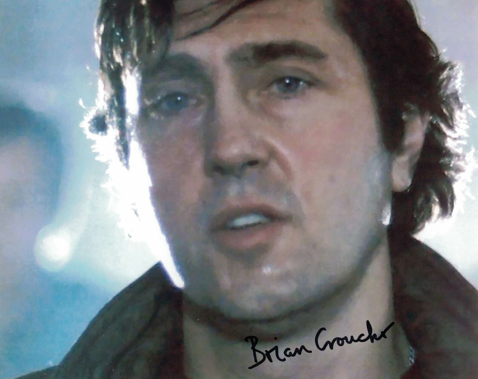 BRIAN CROUCHER - Connors in Edge of Darkness hand signed Photo Poster painting