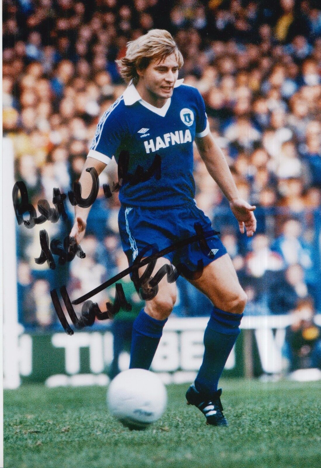 Asa Hartford Hand Signed Everton 12x8 Photo Poster painting.