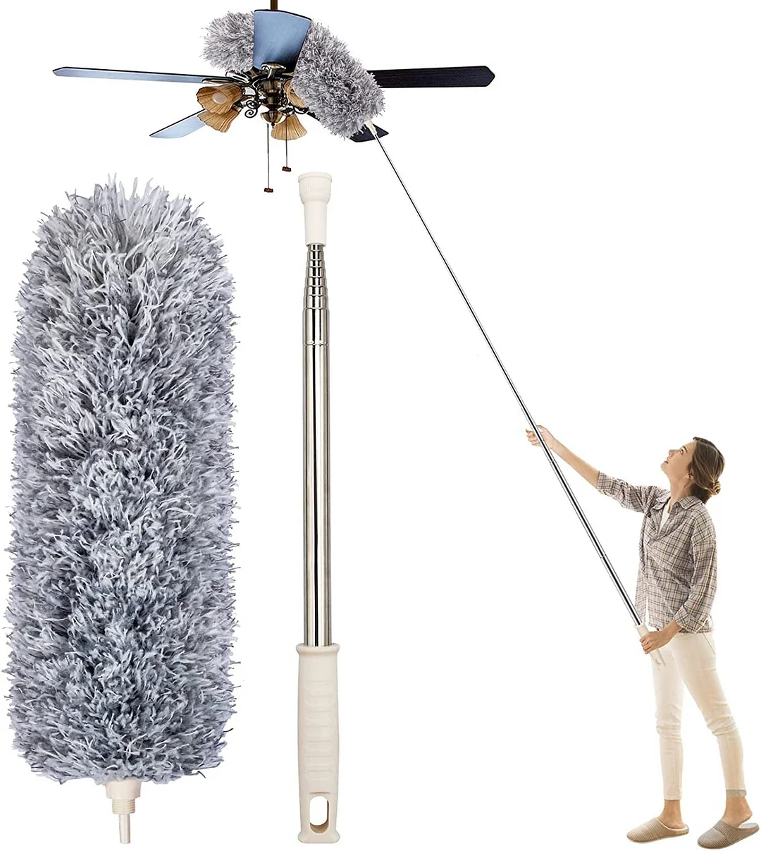 ?Clearance Sale-50% OFF?Retractable Washable Curved Microfiber Duster(BUY 2 FREE SHIPPING)