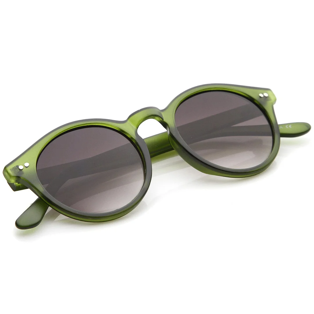 Classic Horn Rimmed Keyhole Nose Bridge P3 Round glasses 46mm