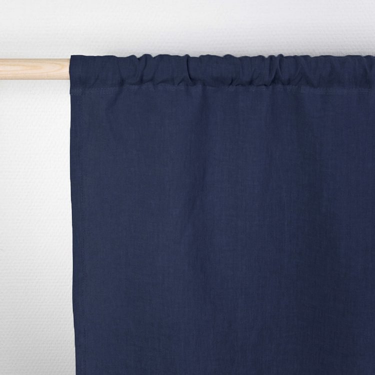 1panel | Indoor Rod Pocket Linen Curtains-ChouChouHome