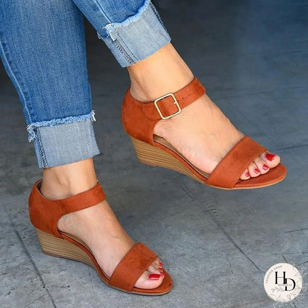 Daily Comfy Low Heel Wedge Sandals