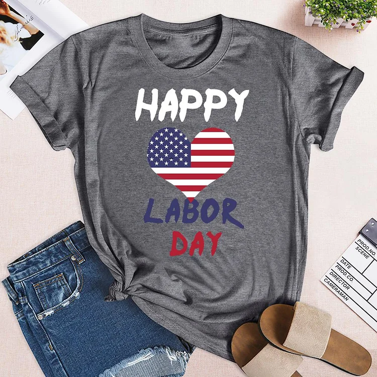 Happy Labor Day  T-Shirt-04391-Annaletters