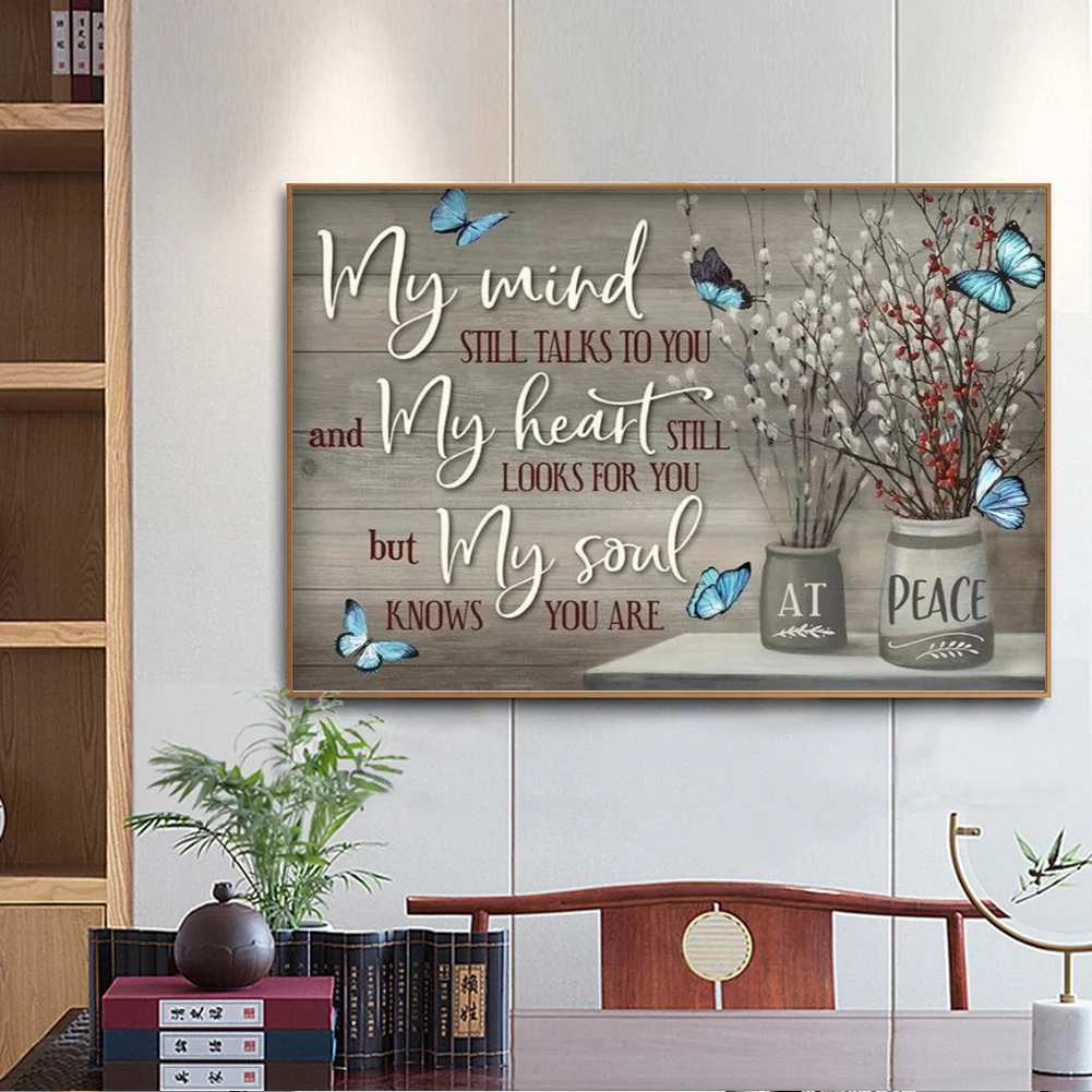 Diamond Painting - Full Round Drill - Flower Saying(50*40cm)