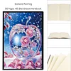 (US Local)Special Shaped Crystal Apple 50 Pages Diamond Painting Notebook for Beginners