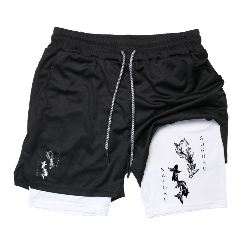 Geto x Gojo Gym Shorts