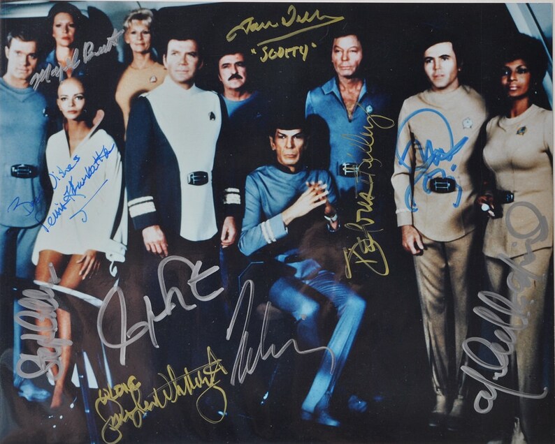 STAR TREK TMP Cast Signed Photo Poster painting X10 William Shatner, Leonard Nimoy, DeFoest Kelley, James Doohan, Persis Khambatta, M. Barrett + wcoa