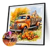 (40*40cm)Autumn Pumpkin Car - Full Round Drill Diamond Painting