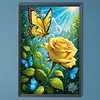 Diamond Painting -DIY Round Drill Rose Butterfly(40x60cm)