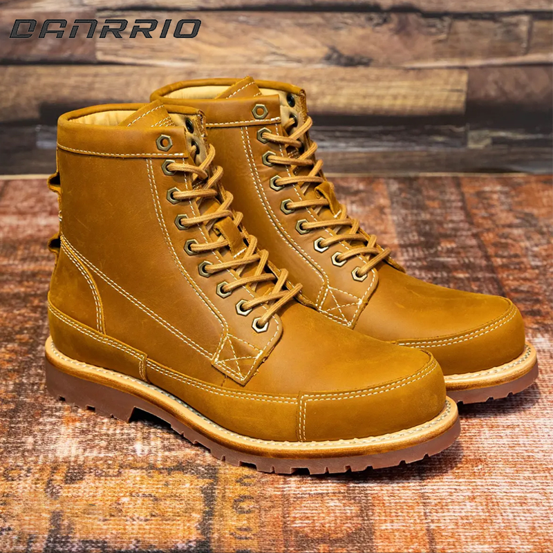 DANRRIO Goodyear Gentlemen Work Retro Classic Leather Boots DANRRIO.COM DANRRIO