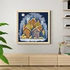 Winter Color House - 14CT Stamped Cross Stitch 33*33cm/12.99*12.99in