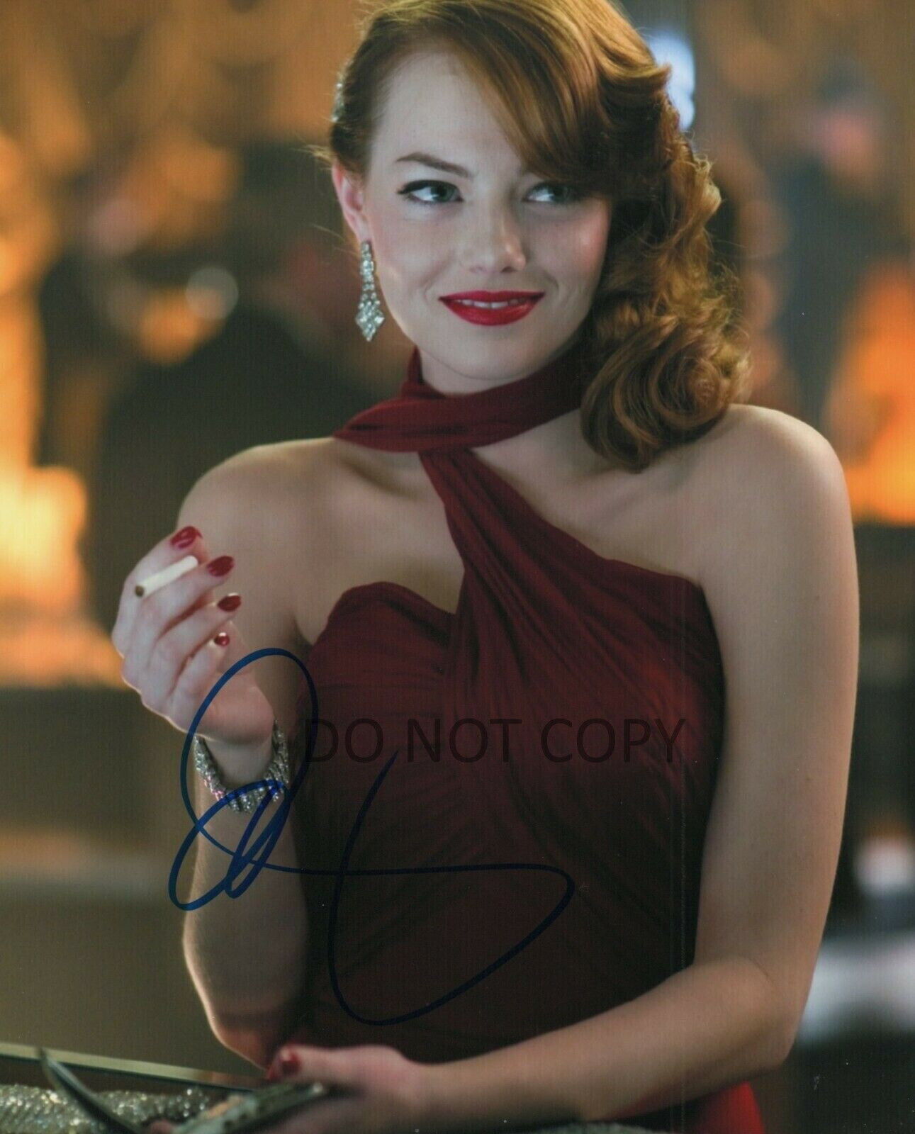 Emma Stone Autographed Signed 8x10 Photo Poster painting La La Land Easy A Zombieland REPRINT