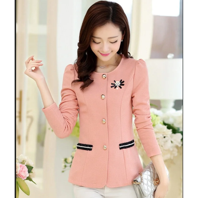 Blazer Women 2019 Corsage 4XL 5XXXXXL Plus Size Formal Lady Blazers Jackets for Woman Work Wear Coat Jaqueta Top Feminino