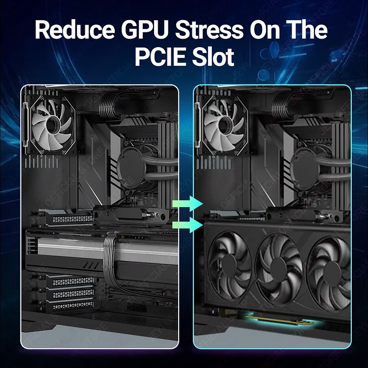 Rtx 3080 Pcie Gpu In Slot JEYI PCIE Riser Cable 90 Degree, PCIe