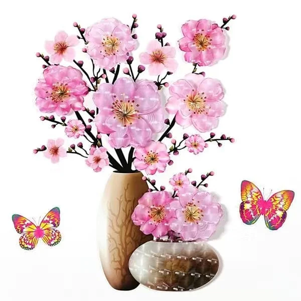 3D simulation vase decoration wall stickers