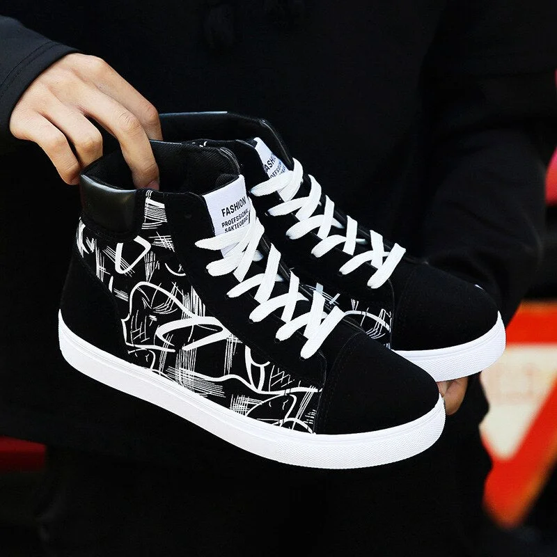 Men Canvas Shoes Cool Street Shoes