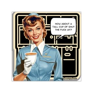 Pornhint NSFW STFU Square Vinyl Stickers NSFW