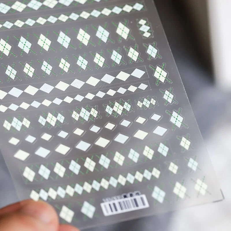 Churchf hop Style Grimace Black Style Stickers for Nails Butterfly Cartoon Animal Foil for Nails Sticker Art Decorations-Nail Inspo