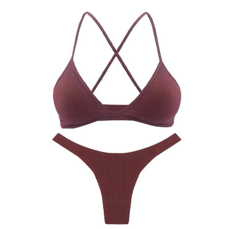 Cotton Seamless Underwear Women 2 Pieces Bra Set Sexy High Waist Lingerie Thin Comfort Bikini Secret Short Skin Care Kits