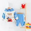Kid Baby Boy Autumn Cartoon Hooded Tracksuit Sports Outfits 2 Pcs