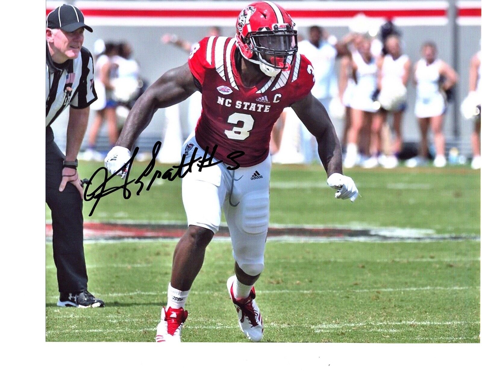 Germaine Pratt NC State Wolfpack signed autographed 8x10 football Photo Poster painting d