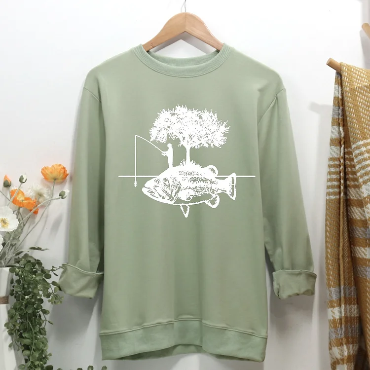 fishing Women Casual Sweatshirt