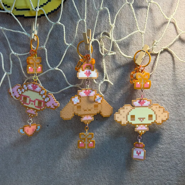 Handmade Cinnamonangel Keychain Set of 3