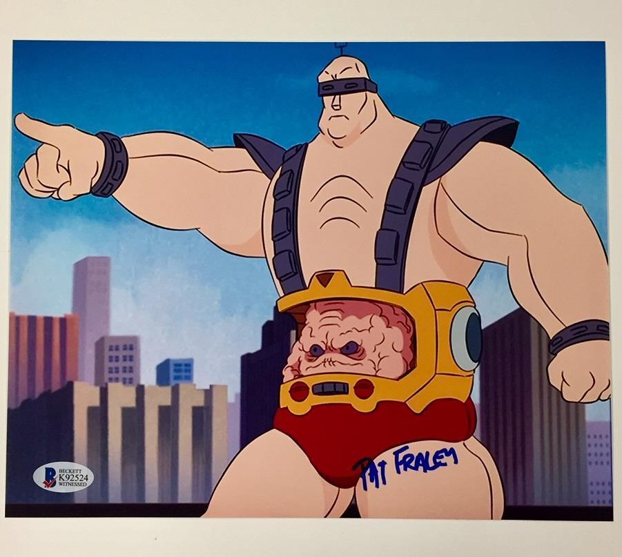 PAT FRALEY signed Krang 8x10 Photo Poster painting w/ BAS COA Teenage Mutant Ninja Turtles TMNT