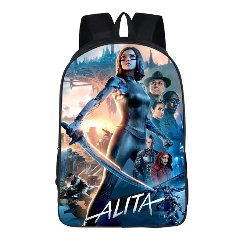 Buzzdaisy Movie Alita Battle Angel #5 Backpack School Sports Bag