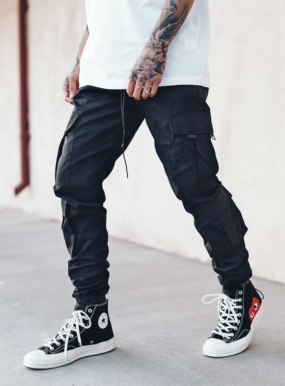 Utility Cargo Pants V10 in Black