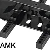 AMK Aluminum Rear Bumper with RC Trailer Hitch for 1/10 Crawler TRX4 Defender Bronco Upgrade Parts