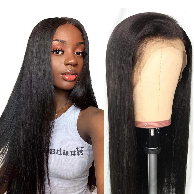 ELCNEPAL® | (🔥HOT)10A Lace Front 360 Wig with Baby Hair Pre Plucked 100% Unprocessed Brazilian Virgin Straight wig ELCNEPAL