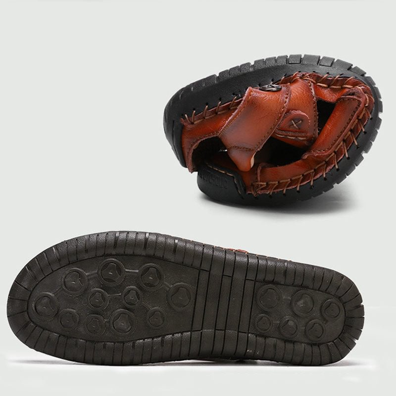 Men's Casual Breathable Handmade Leather Sandals