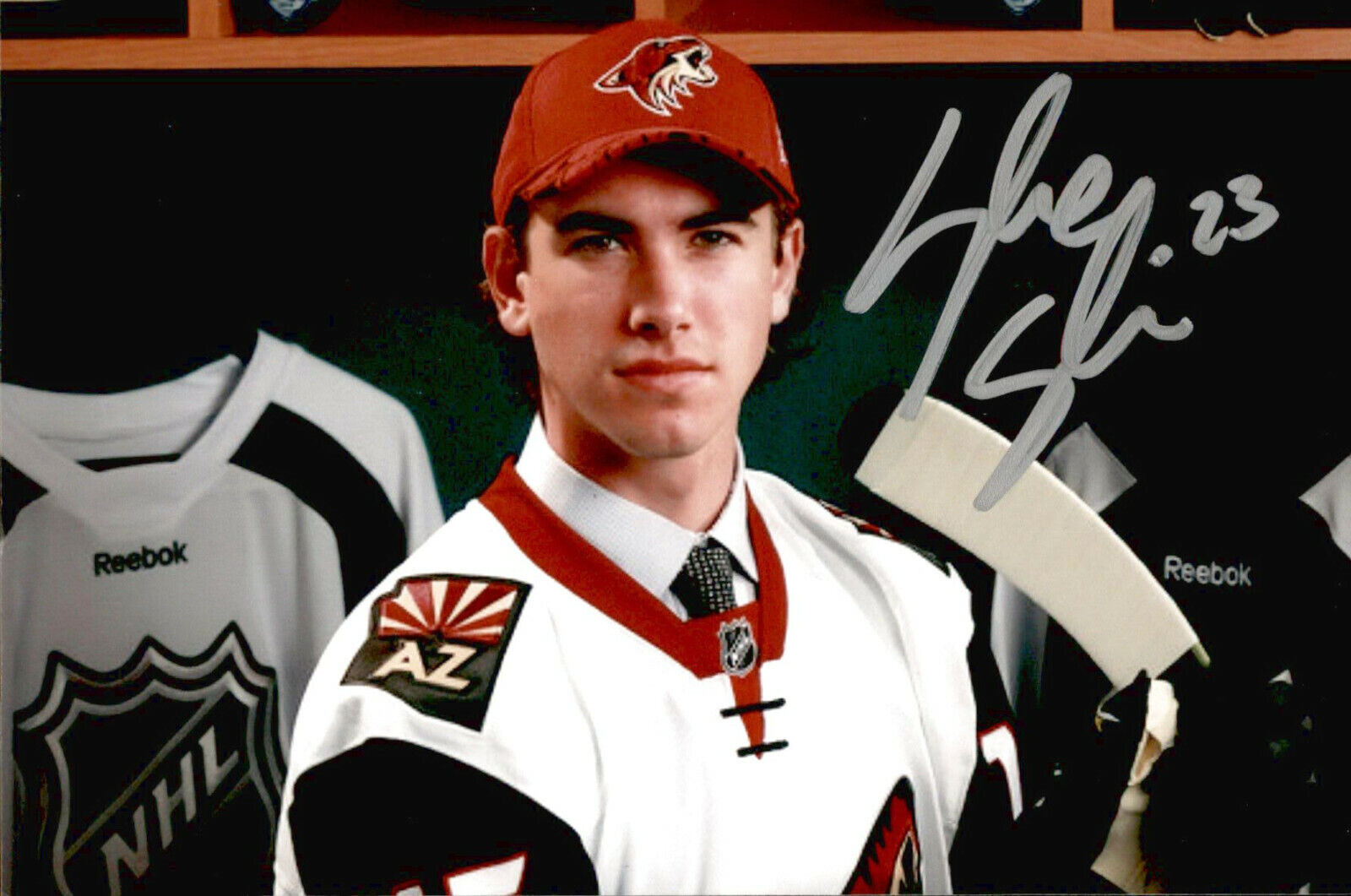 Kyle Capobianco SIGNED 4x6 Photo Poster painting ARIZONA COYOTES #3