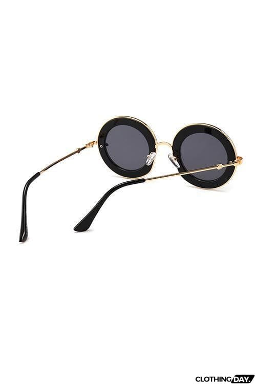 Letter Round Sunglasses