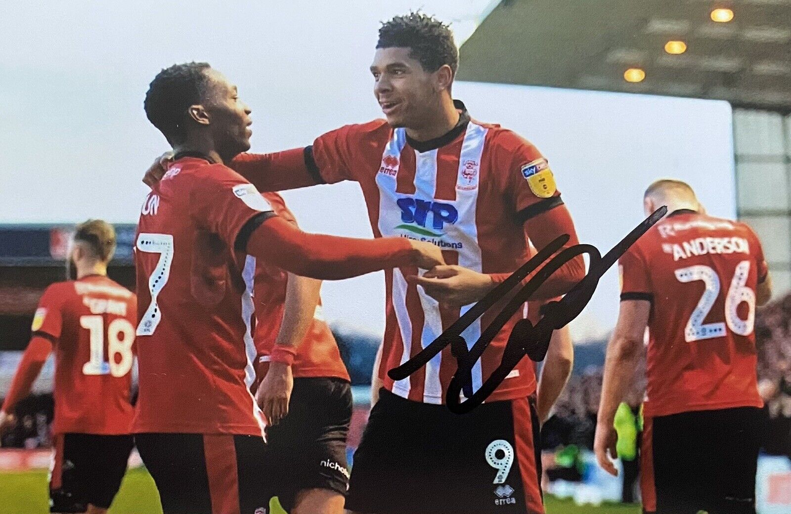 Tyreece John-Jules Genuine Hand Signed Lincoln City 6X4 Photo Poster painting