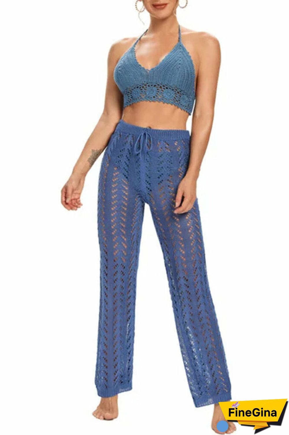 Boho Crochet Trousers