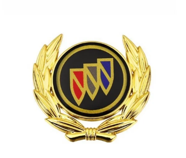 Wheat Ear Car Stickers Car Metal Car Logo Stickers 3d Three-dimensional Decorative Stickers