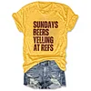 Sundays Beers Yelling At Refs Tee