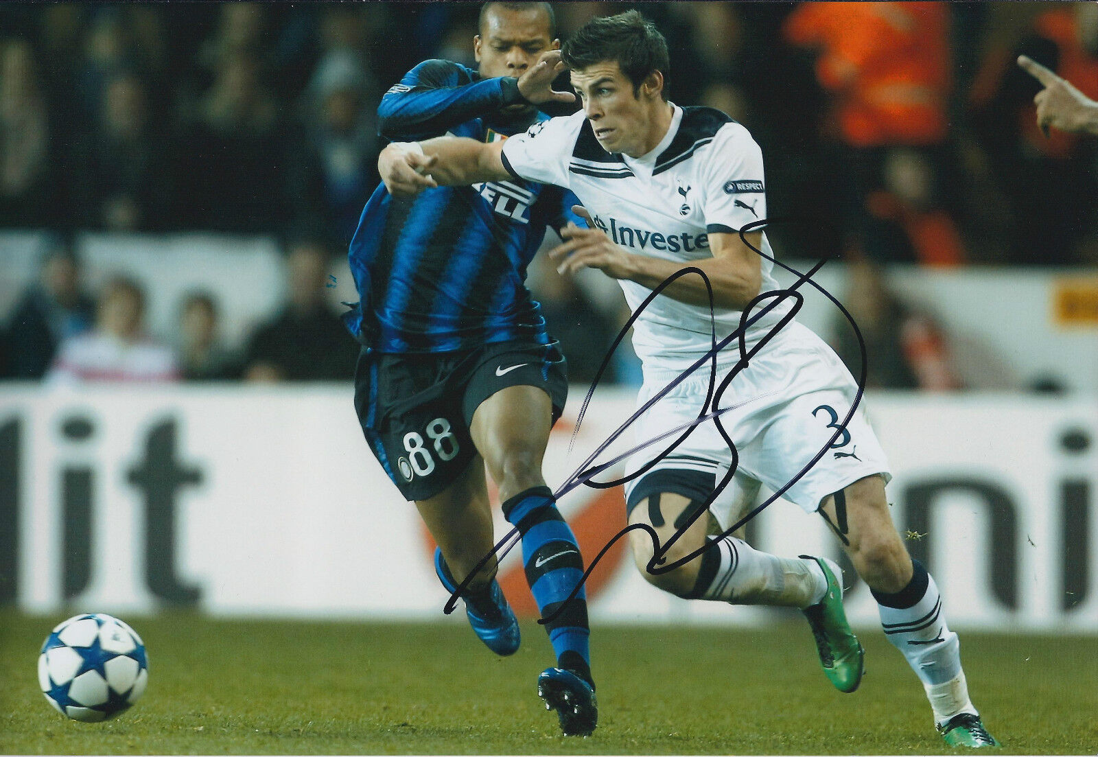 Gareth BALE SIGNED Autograph 12x8 Photo Poster painting AFTAL Real Madrid Genuine RARE Authentic