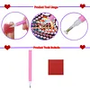 12 pi&egrave;ces DIY kits de marque-pages en forme sp&eacute;ciale de diamant avec pompons, kits d&rsquo;art en diamant, signets, kits de marque-pages en strass pour adultes lisant des cadeaux, amoureux des livres