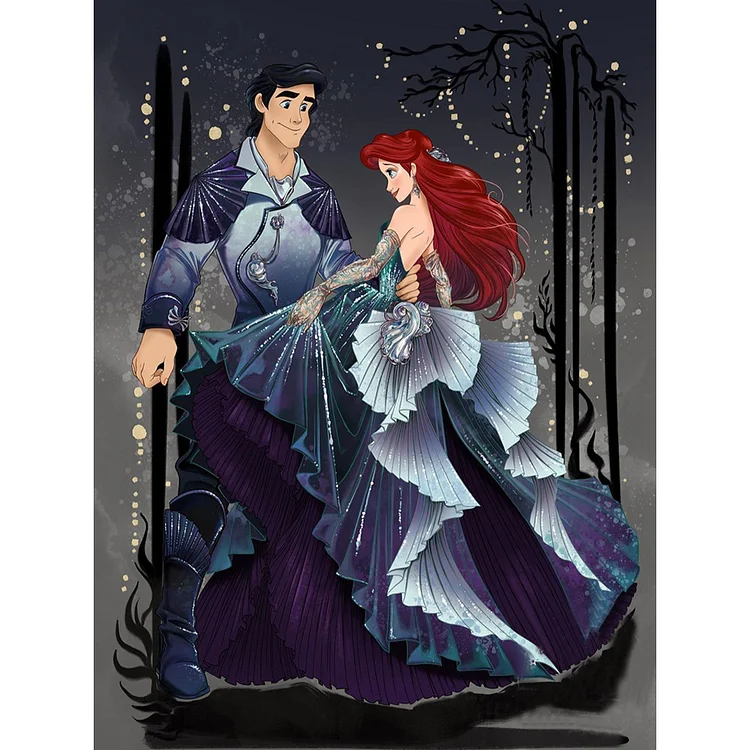 Disney Princess and Prince - Full Round - Diamond Painting (30*40cm)