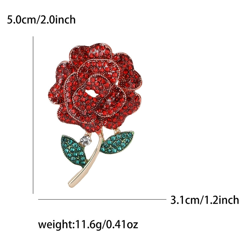 Lady Pin Flower Alloy Women’s Brooches