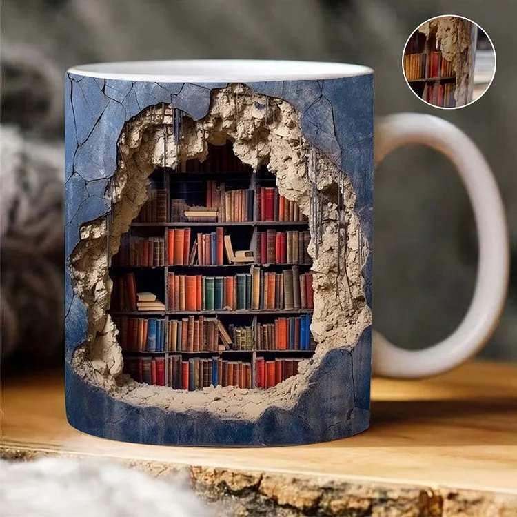 3D Note Library Mug