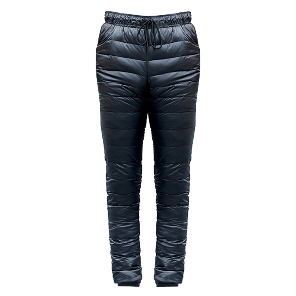 

Men Outdoor Down Pants Skiing Thickened Climbing Warm Slim Trousers S-5XL, Blue, 501 Original