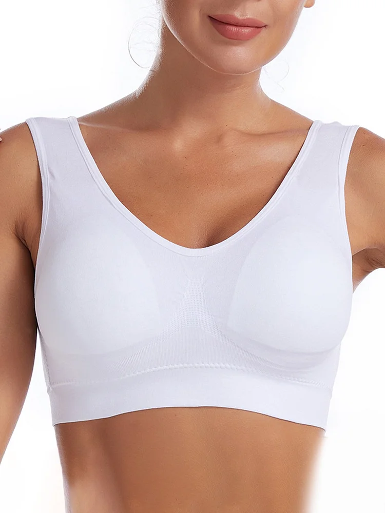 Comfortable Seamless High Stretch Fitness Yoga Sports Bra Plus Size
