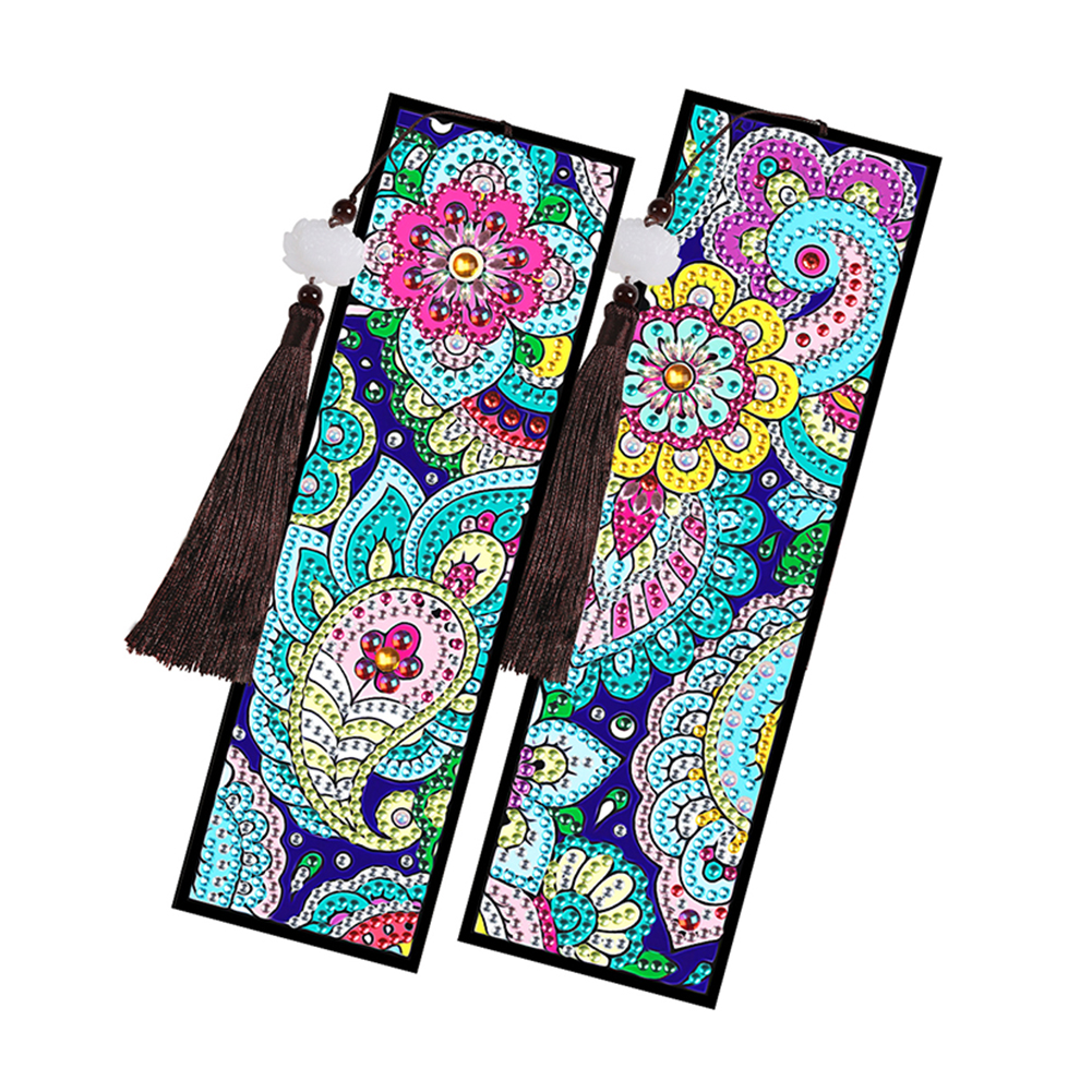 

2pcs Flower - 5D DIY Craft Bookmark, 501 Original