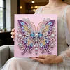 DIY Pearl Painting Butterfly for Home Wall Decor with Frame(25x25cm)