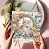 (US Local)6pcs Diamond Painting Greeting Cards DIY Diamond Art Cards Crafts (Cat Garden)