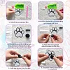 6PCS Hund Pfoten Autodekoration - 5d DIY Handwerk Modezubehör